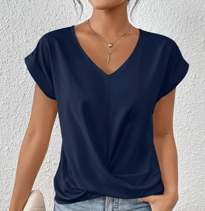 Ella V Neck Top Effortless Style & Comfort