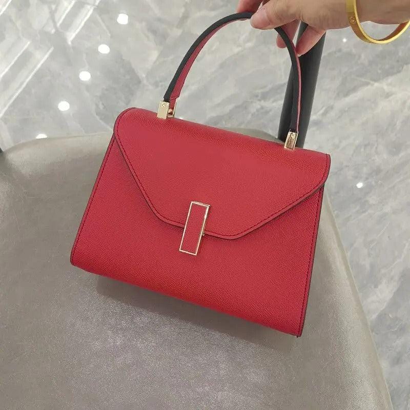 Luxury Leather Square Handbag for Women | Designer Crossbody & Shoulder Bag