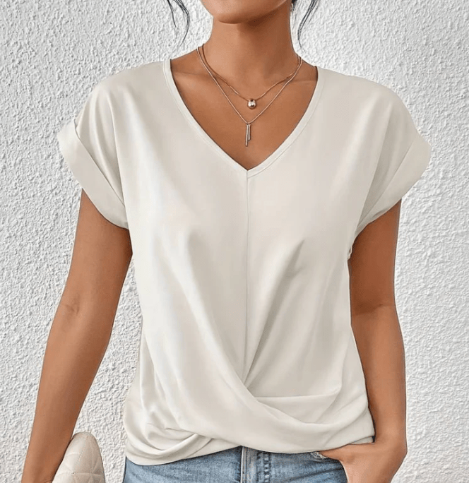 Ella V Neck Top Effortless Style & Comfort