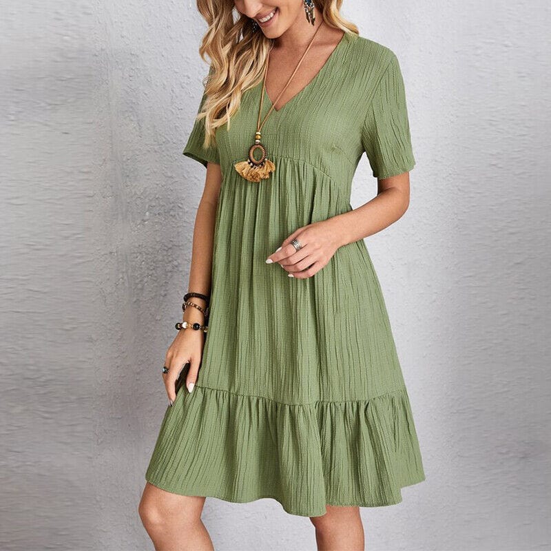 A-Line Dresses - Sustainable Cotton Blend, Breathable, Versatile Style