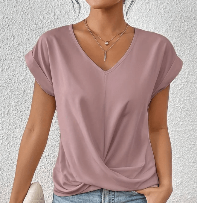 Ella V Neck Top Effortless Style & Comfort
