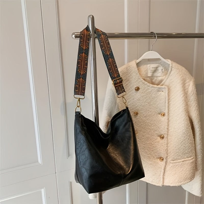 Vintage Large Capacity Hobo Bag Retro Bohemian Shoulder Tote for Women