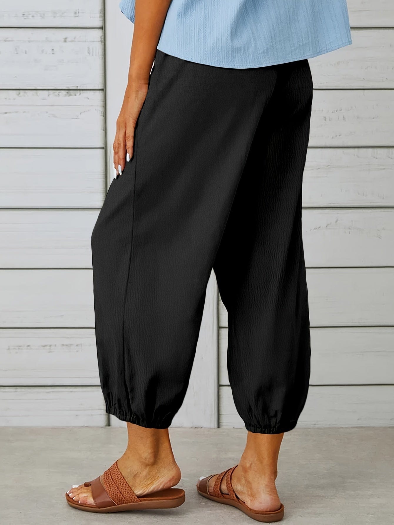 Effortless WideTrousers Leg Capri for Women