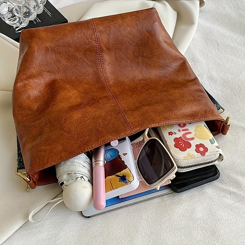 Vintage Large Capacity Hobo Bag Retro Bohemian Shoulder Tote for Women