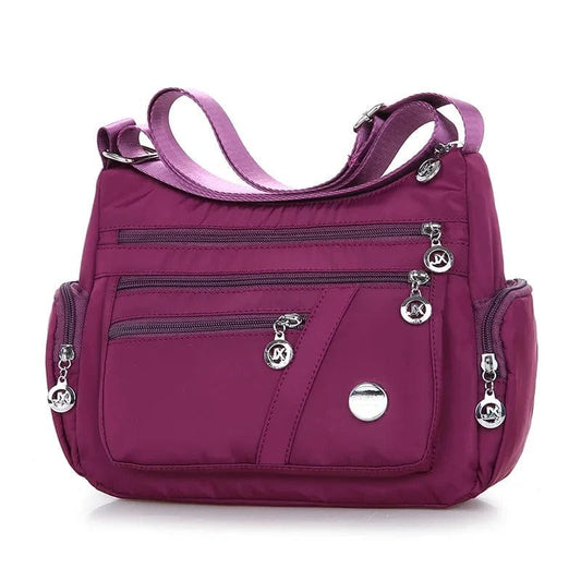 BreezeCarry Waterproof Crossbody Tote Bag - Large Capacity,