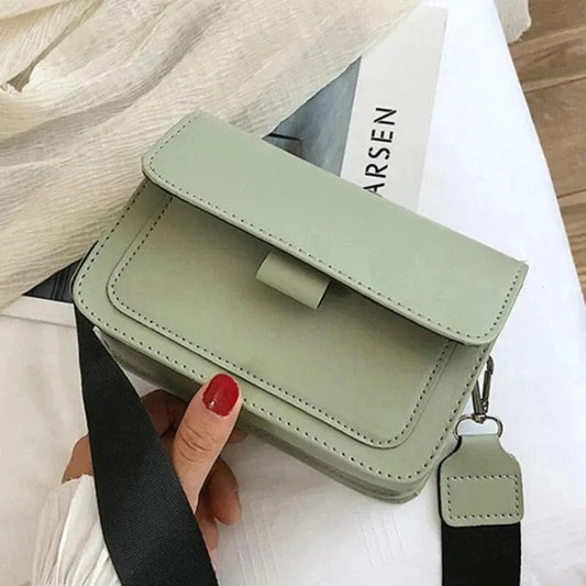 ChicEssence Classic PU Leather Crossbody Bag - Designer