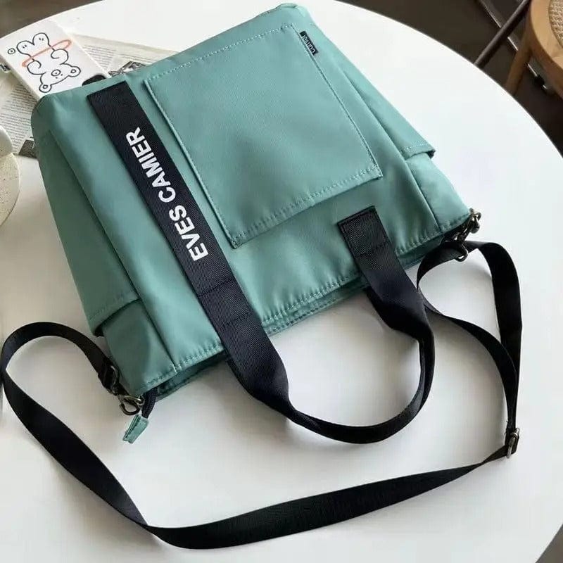 EcoTote 2024 Casual Tote Bag – Large Capacity Waterproof Nylon & Canvas Shoulder Bag