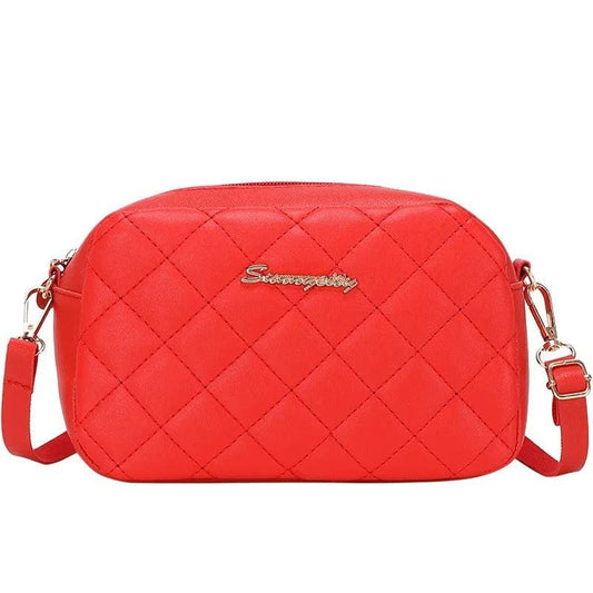 ISKYBOB Women's Designer Crossbody Bag – Fashionable PU Leather Woven Handbag