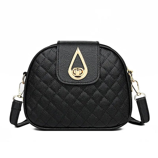 Lingge 2024 Small Square Messenger Bag – Korean Edition 3-Layer Crossbody for Women