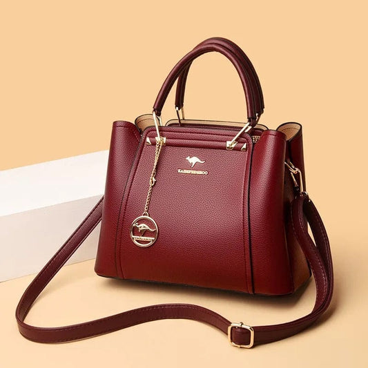 Luxura Large Capacity PU Leather Shoulder Bag – Stylish Women’s Tote Handbag for Ladies