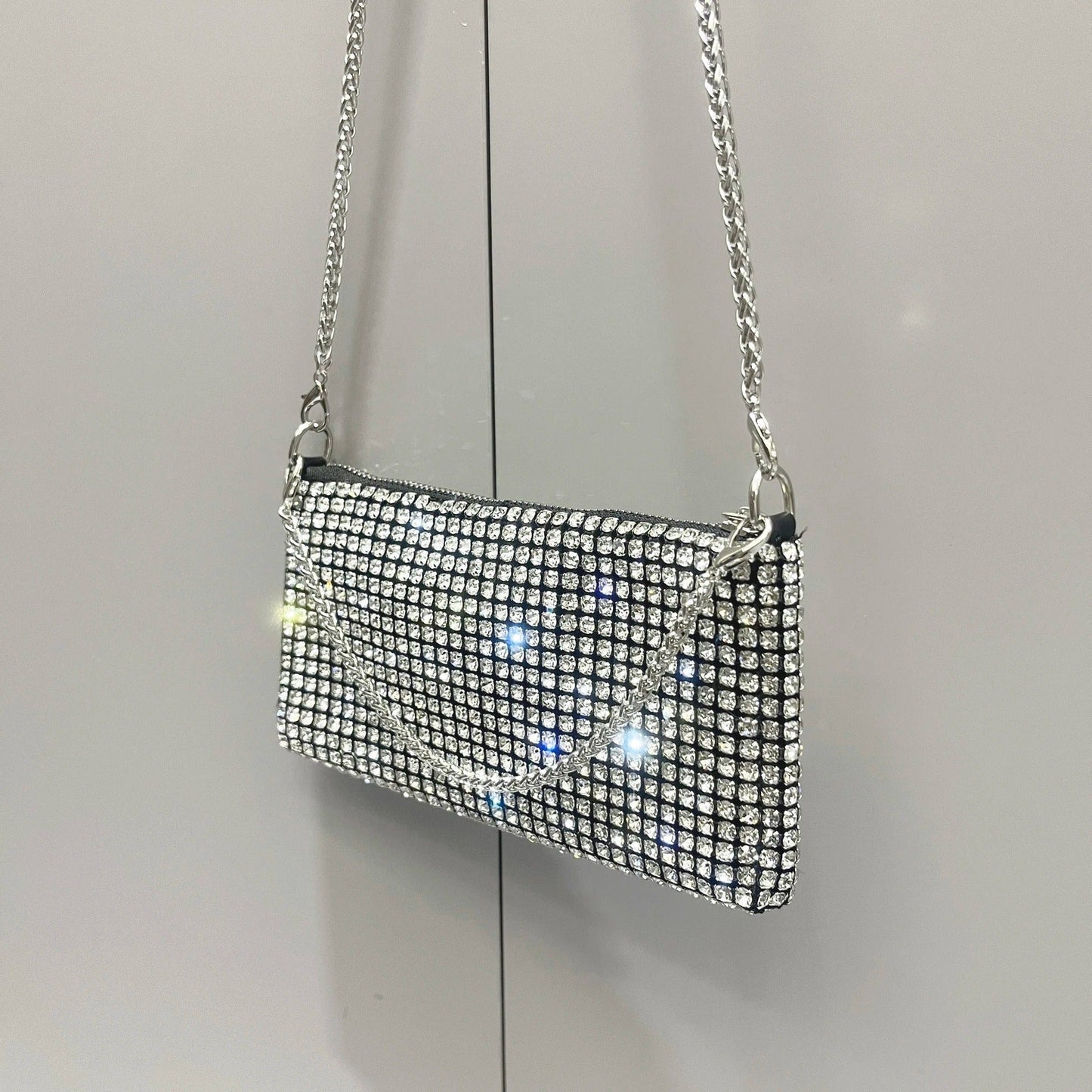 Luxury Designer Rhinestones Clutch Purse – Elegant Women’s Shoulder Bag & Handle Bag