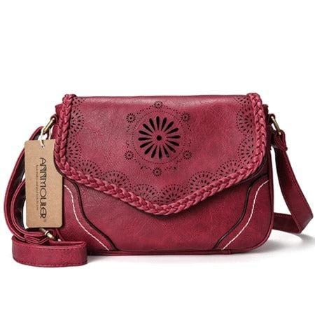 Mini Fabric Crossbody Bag for Women – Color Contrast Cell Phone Bag, Vintage Shoulder