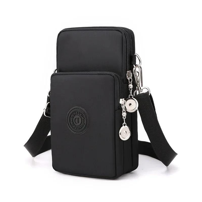 Nylon Mobile Phone Bag for Women - Small Crossbody Wallet & Coin Purse