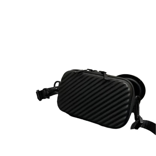 StriBox Lightweight Diagonal Striped Shoulder Bag – Soft PU Leather Unisex Messenger