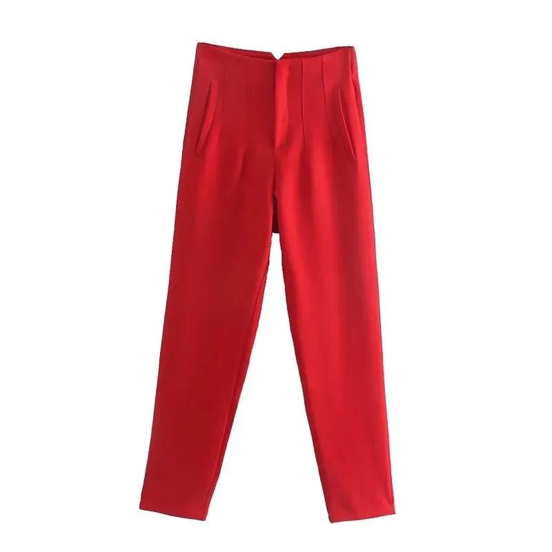 Office Wear High Waist Pencil Trousers Pants