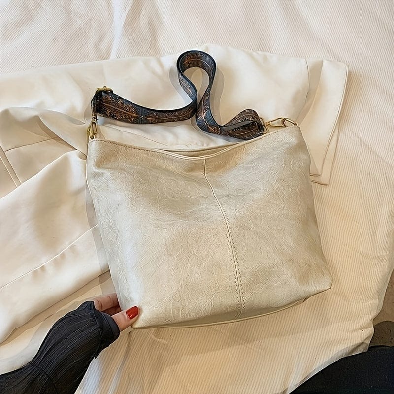 Vintage Large Capacity Hobo Bag Retro Bohemian Shoulder Tote for Women