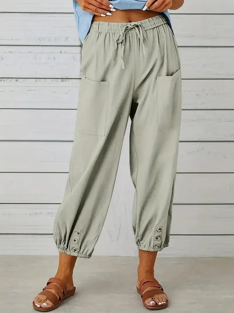 Effortless WideTrousers Leg Capri for Women