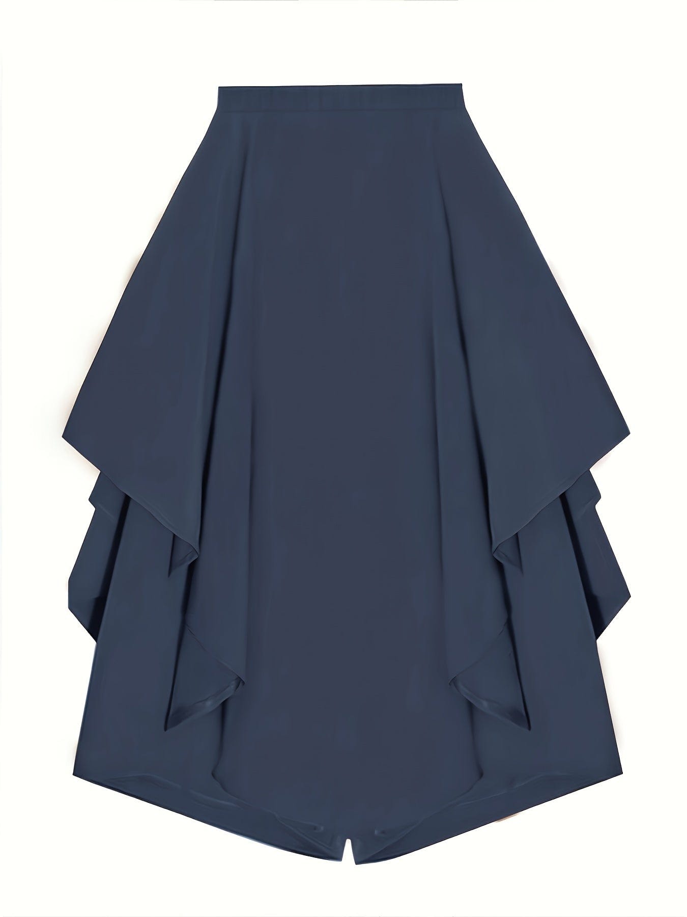 Asymmetrical High-Waist Skir Elegant Loose Fit for Spring & Summer Fashion