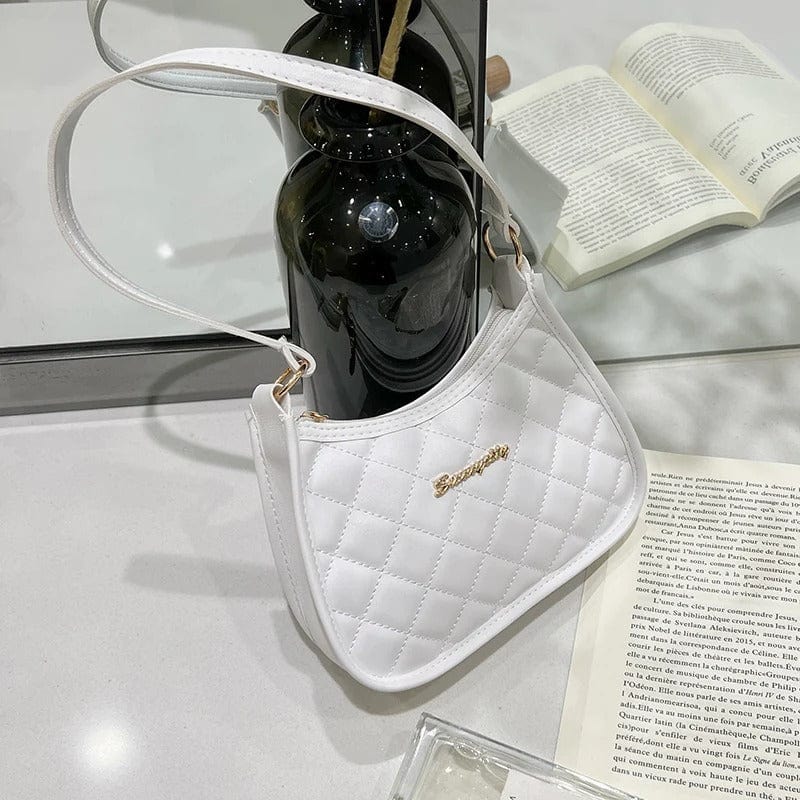 RetroChic Soft Faux Leather Crossbody Bag for Women – Stylish Underarm Handbag & Small Shoulder Bag