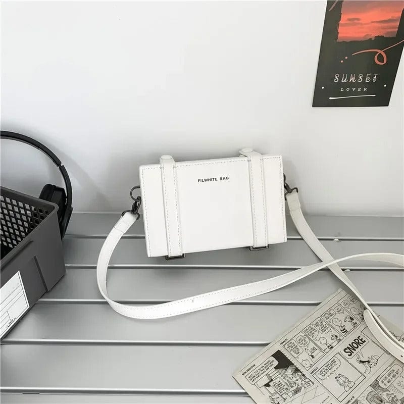 BoxVibe Simple Men’s Small Shoulder Bag – Unisex Streetwear Phone Bag, Box-Shaped