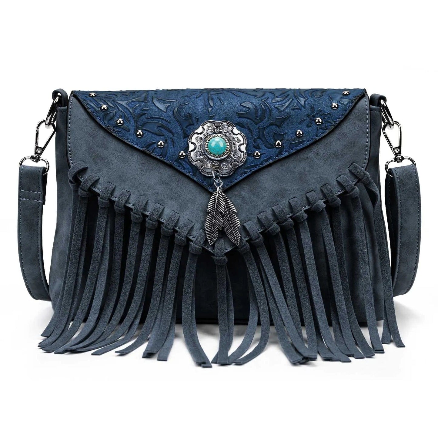 Celela Original Design Shoulder Bag for Women – Luxury PU Leather Clutch & Fringe Messenger Purse