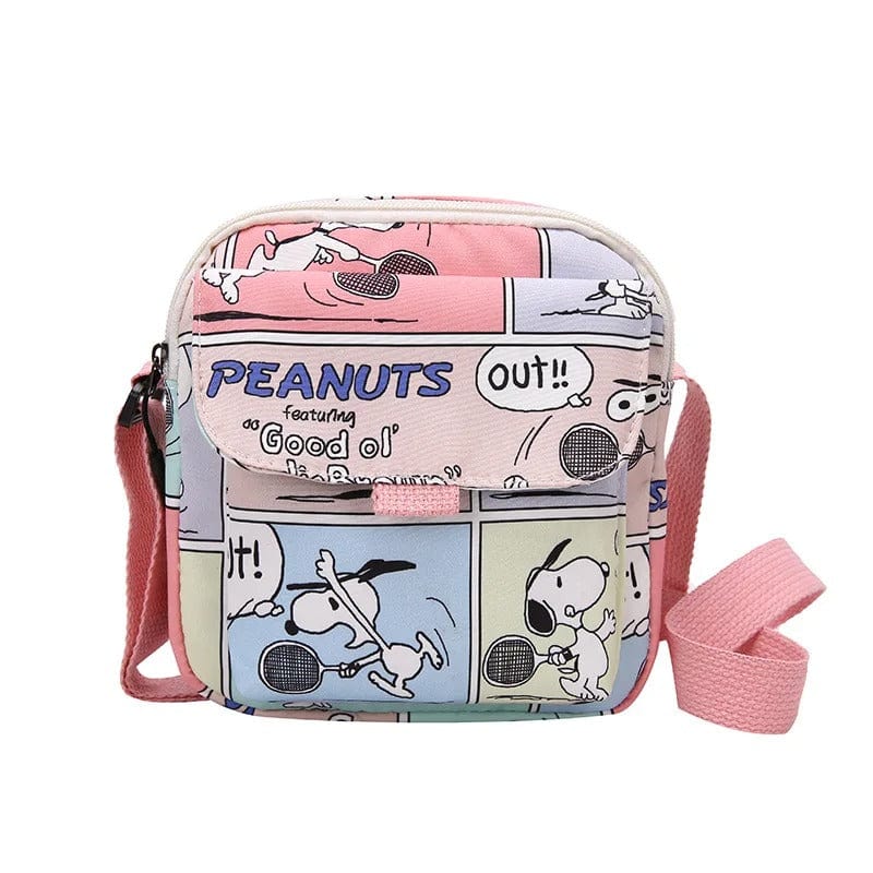 Cartoon Cute Snoopy Shoulder Bag for Women | Large Capacity Nylon Crossbody Bag