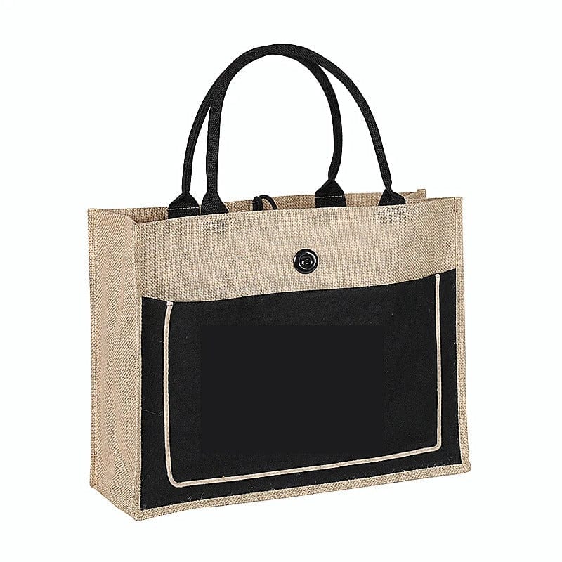 DINYAO 2024 Custom Jute Shopping Bag – High-Quality Personalized Logo Tote & Beach Handbag