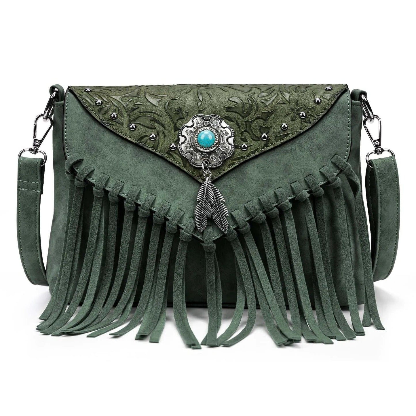 Celela Original Design Shoulder Bag for Women – Luxury PU Leather Clutch & Fringe Messenger Purse