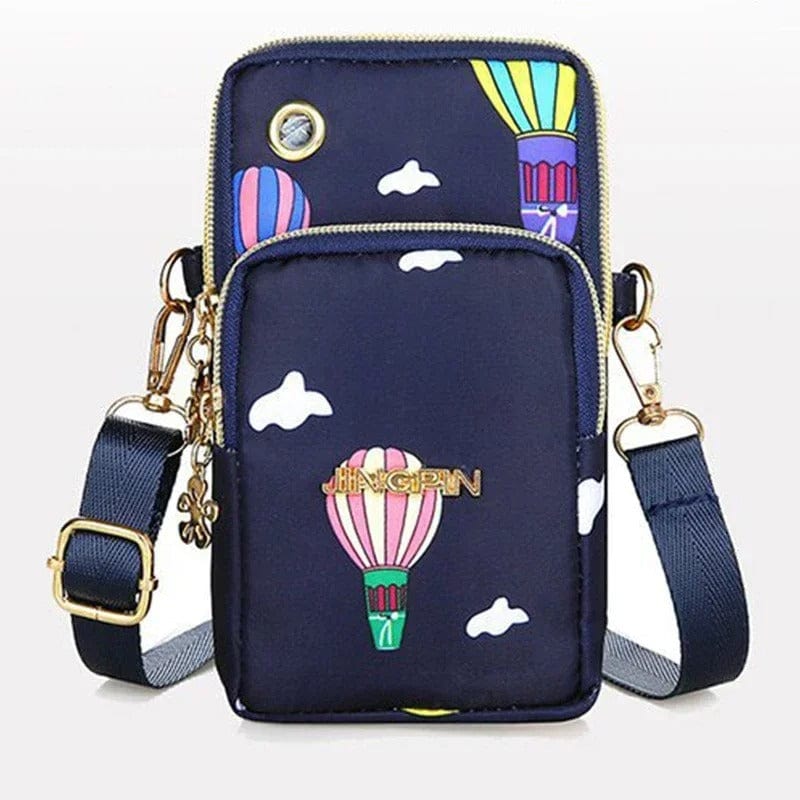 Stylish Crossbody Mini Bag for Women - 3-Layer Wallet & Phone Holder