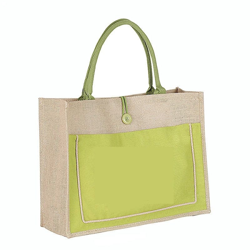 DINYAO 2024 Custom Jute Shopping Bag – High-Quality Personalized Logo Tote & Beach Handbag