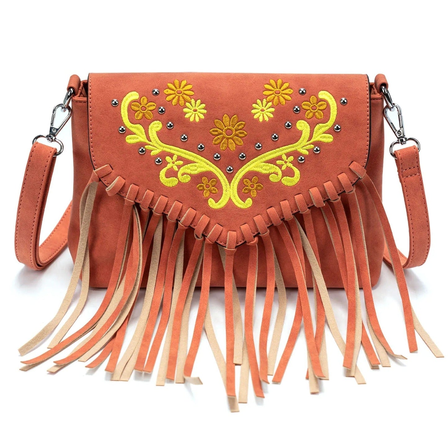 Celela Original Design Shoulder Bag for Women – Luxury PU Leather Clutch & Fringe Messenger Purse