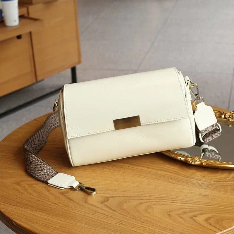 LuxeLeather Versatile Cowhide Shoulder Bag – Top Layer Leather Crossbody Bad