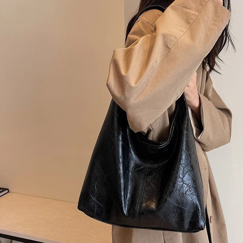 Vintage Suede Shoulder Bag – Large Capacity Autumn & Winter Women’s Commuter Bag,