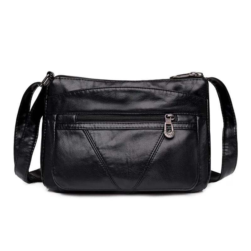 MaxStyle High-Capacity PU Leather Messenger Bag