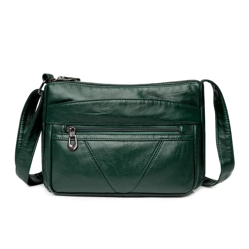 MaxStyle High-Capacity PU Leather Messenger Bag