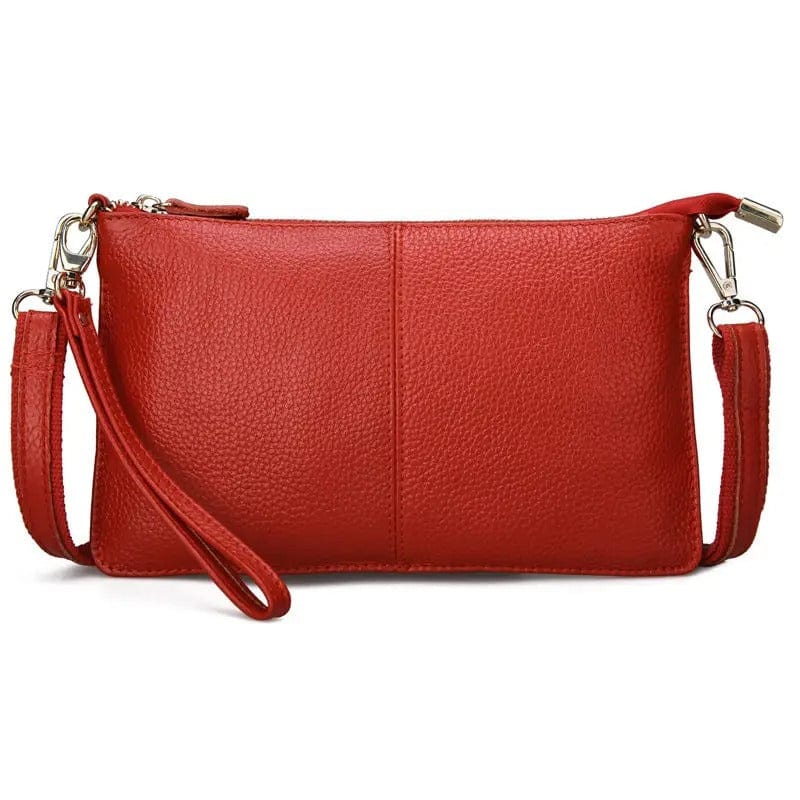 RanHuang Women’s Genuine Leather Day Clutch – Candy Color Shoulder Bag, Small Crossbody