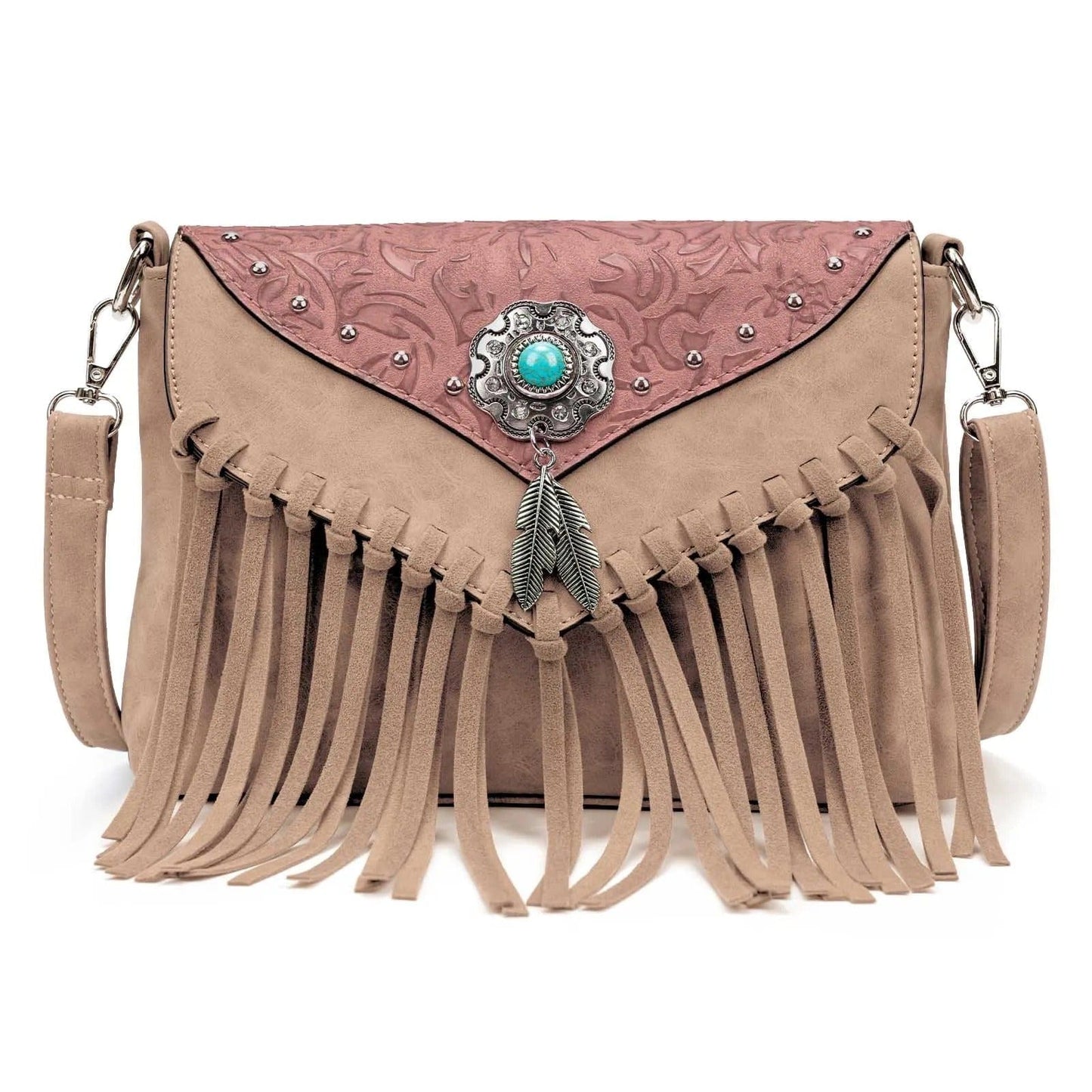 Celela Original Design Shoulder Bag for Women – Luxury PU Leather Clutch & Fringe Messenger Purse
