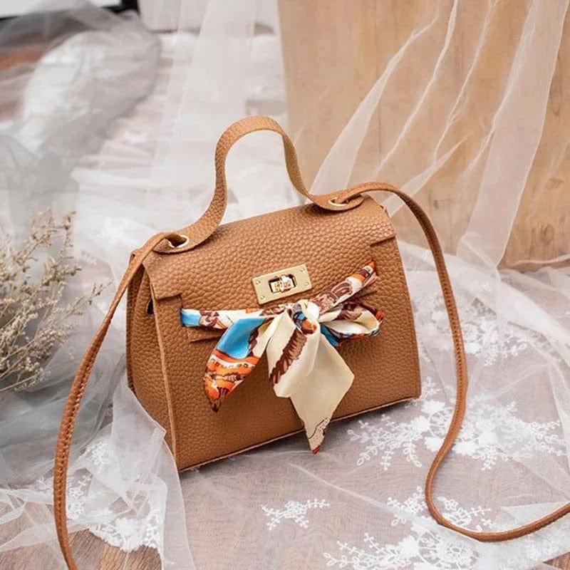 Silaura Silk Scarf Handbag – Designer Small Shoulder Bag for Women