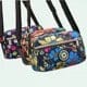 Printed Shoulder Bag for Women – Zippered Crossbody Chest Bag & Square Backpack