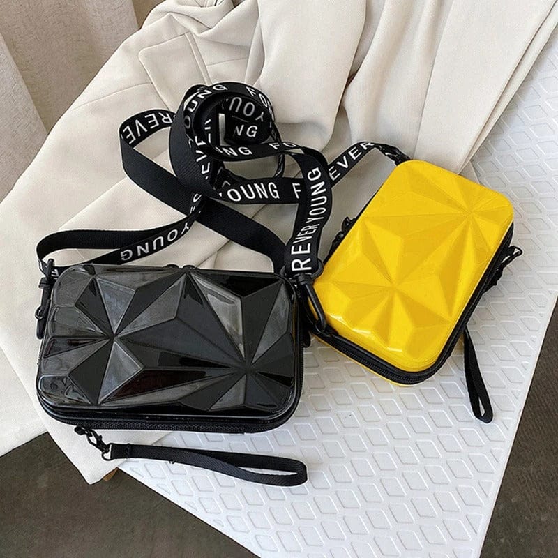 Women PVC Cosmetic Pouch Travel Bag | Makeup Storage Organizer Clutch Shoulder Bag