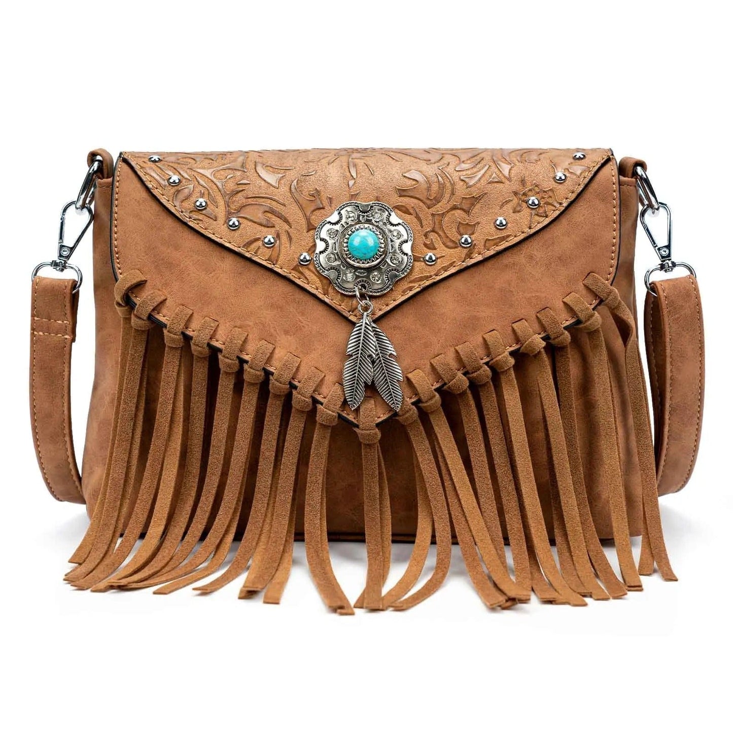 Celela Original Design Shoulder Bag for Women – Luxury PU Leather Clutch & Fringe Messenger Purse