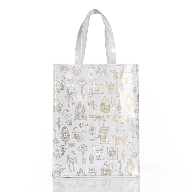 Vintage Painting PVC Waterproof Shopping Bag – Aesthetic Women’s Shopper Tote &