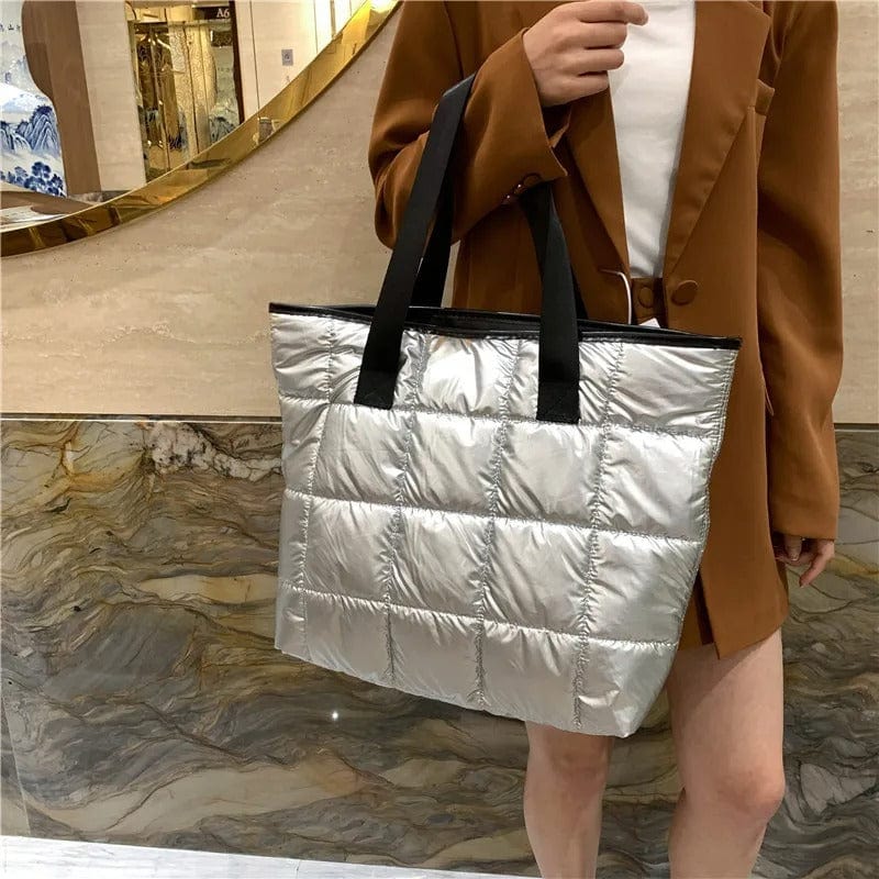 AutumnLuxe Quilted Large Tote Handbag for Women