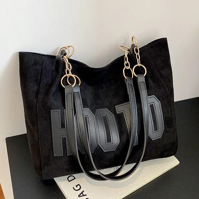 Trendy Solid Color Shoulder Bag for Women | Canvas Tote Handbag for Office & Travel