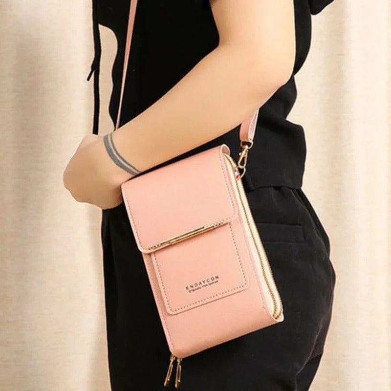 Touch Screen Cell Phone Purse for Women – Soft Leather Crossbody Shoulder Bag