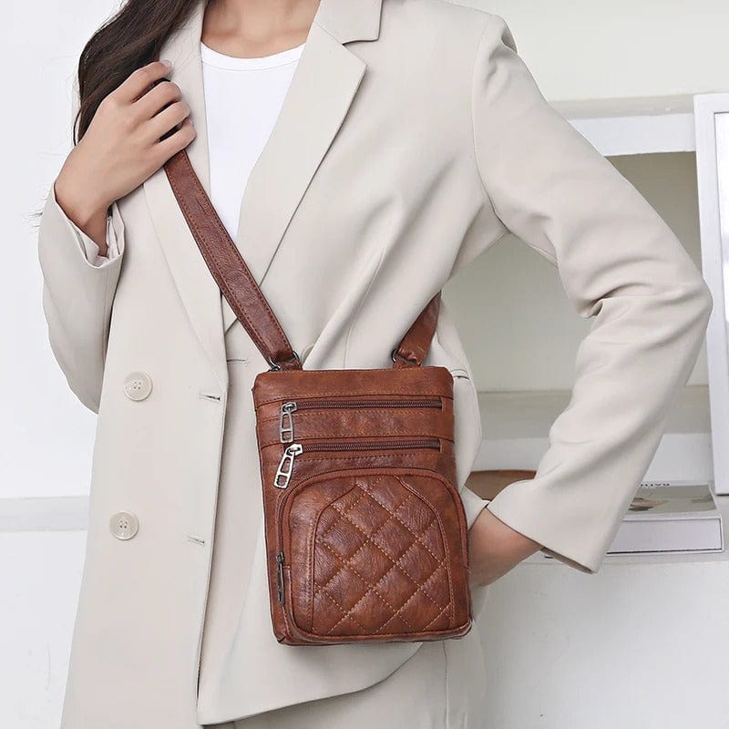 Designer Vintage Women’s Crossbody Bag – Mobile Phone Shoulder Bag, Fashionable Daily