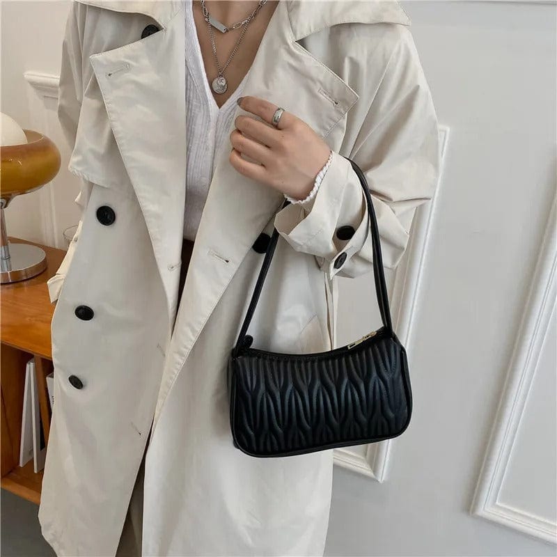 Fashion PU Leather Handbag for Women | Casual Solid Messenger Shoulder Bag, Luxury