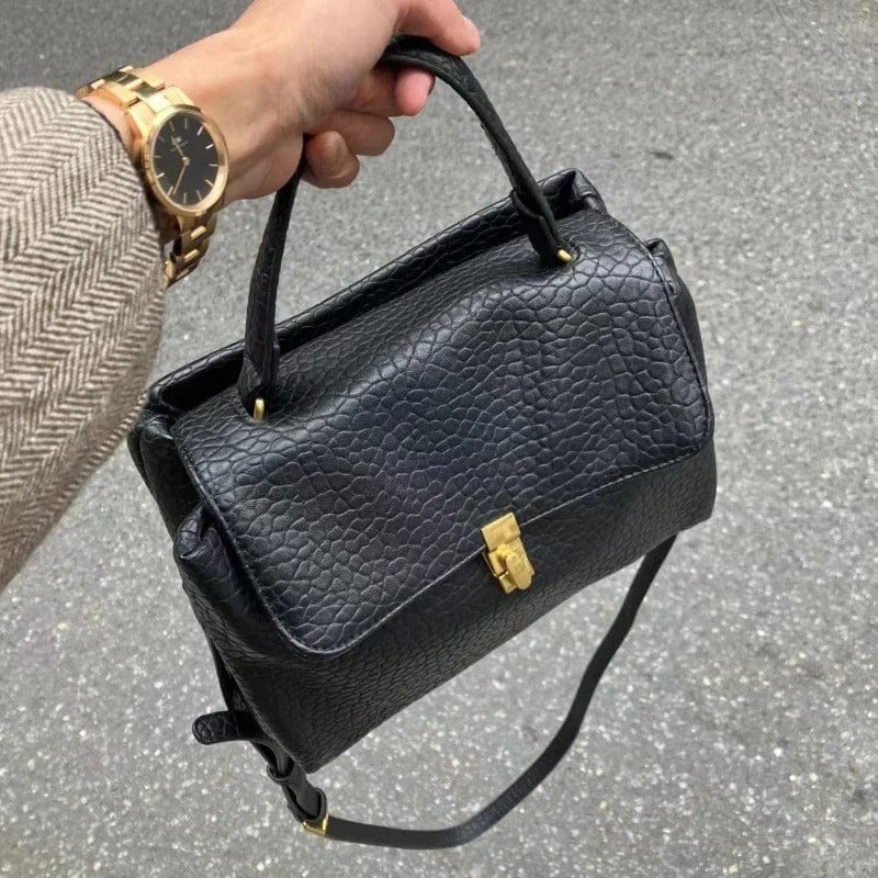 ElegantChic Fashion Personality Solid Top-Handle Bag – Y2K Trendy Women's Handbag