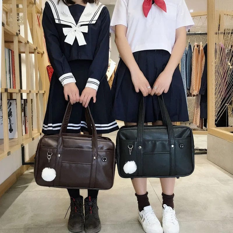 Anime-Inspired PU Shoulder Bag for Junior High School Students – Casual Tote Handbag