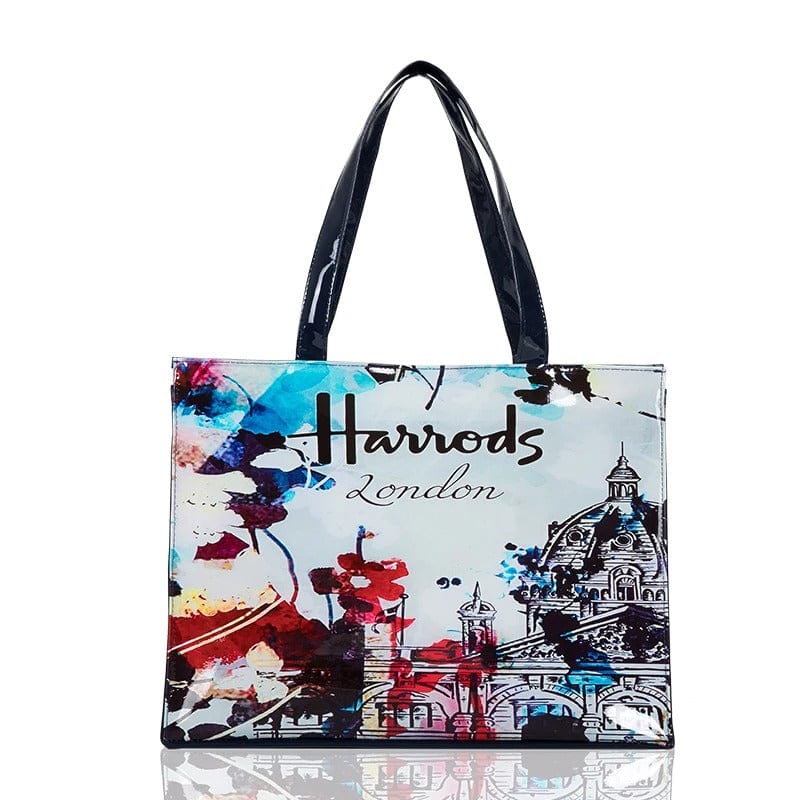 Vintage Painting PVC Waterproof Shopping Bag – Aesthetic Women’s Shopper Tote &